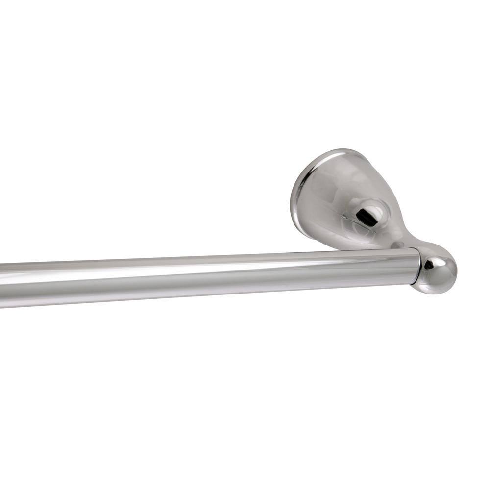 Polished Chrome 24-Inch Wall Mounted Towel Bar