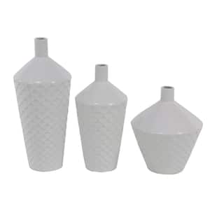 White Porcelain Decorative Vase (Set of 3)