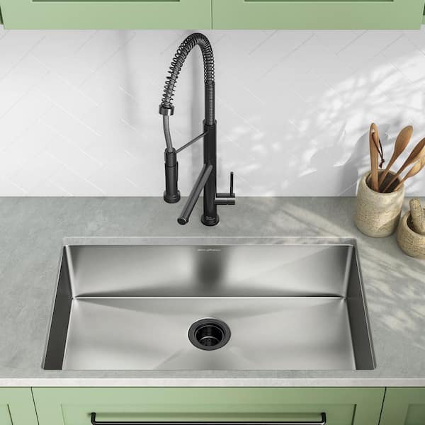 Rivage Undermount Stainless Steel 32 in. x 19 in. Single Basin Kitchen Sink