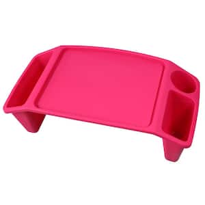 12" W Set of 12 Pink Plastic Standing Kids Lap Desk Tray Portable Activity Table