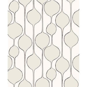 Marshmallow Minimalist Geometric Nonwoven Paper Non-Pasted Wallpaper Roll (Covers 57.5 sq. ft.)