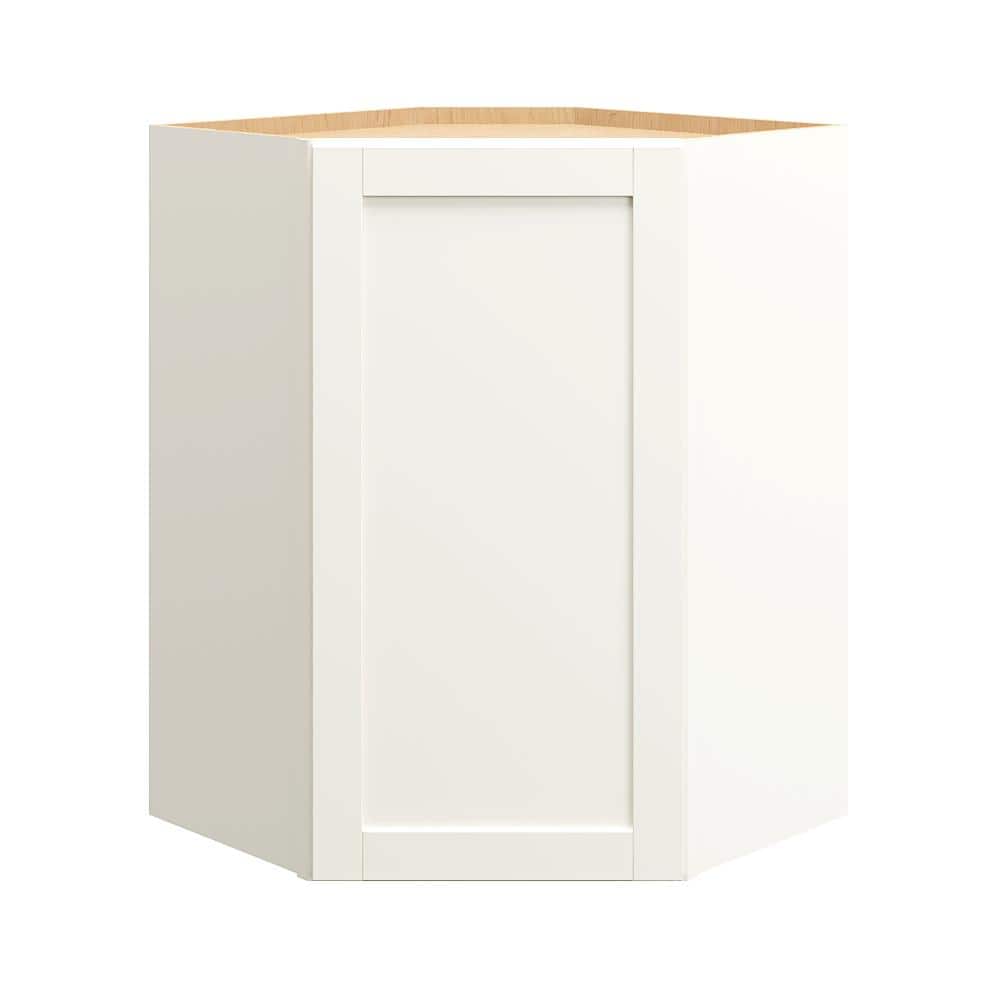 Hampton Bay Westfield Feather White Shaker Stock Assembled