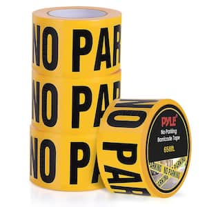 4-Pieces 200 Meters Long Tape Roll Suitable for Wide Range of Applications Safety Caution Tape Set (Black and Yellow)