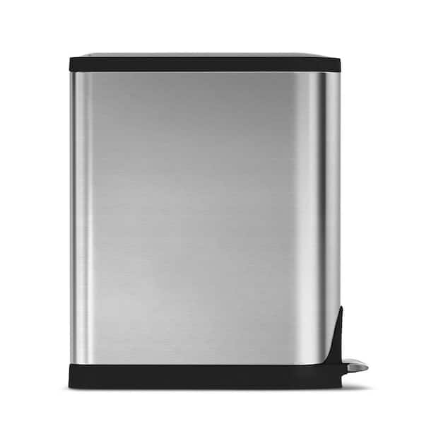 simplehuman CW1645 1 Gallon / 4 Liter Brushed Stainless Steel Compost Caddy