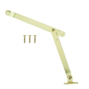 Bright Brass Lid Support Left Hand Hinges