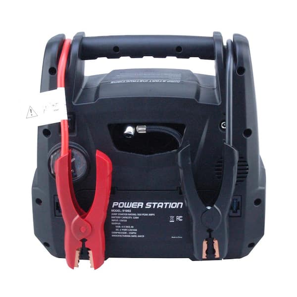 Costway Jump Starter Air Compressor Power Bank Charger w/ LED