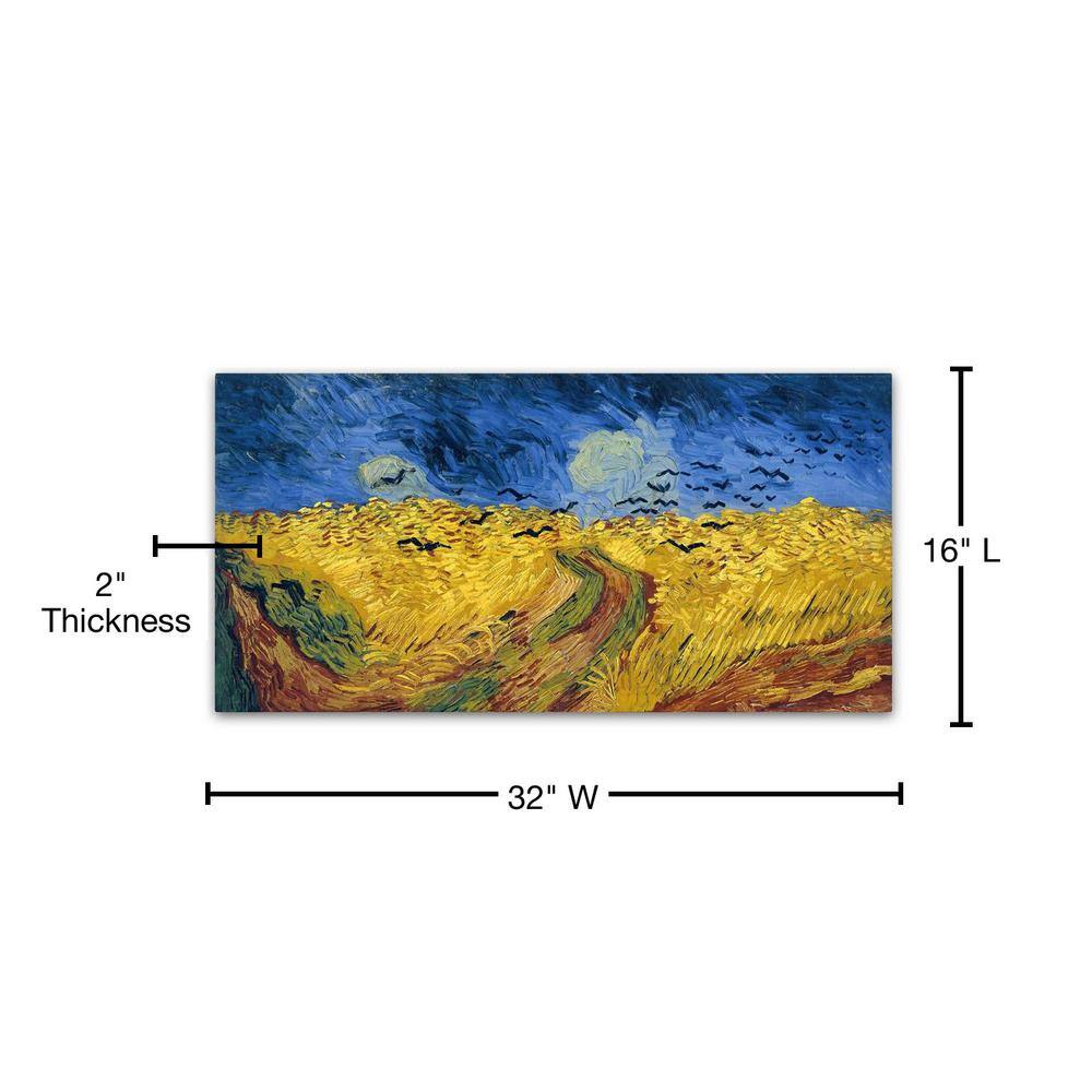 Vincent Van Gogh Wheatfield with Crows Framed Canvas Art