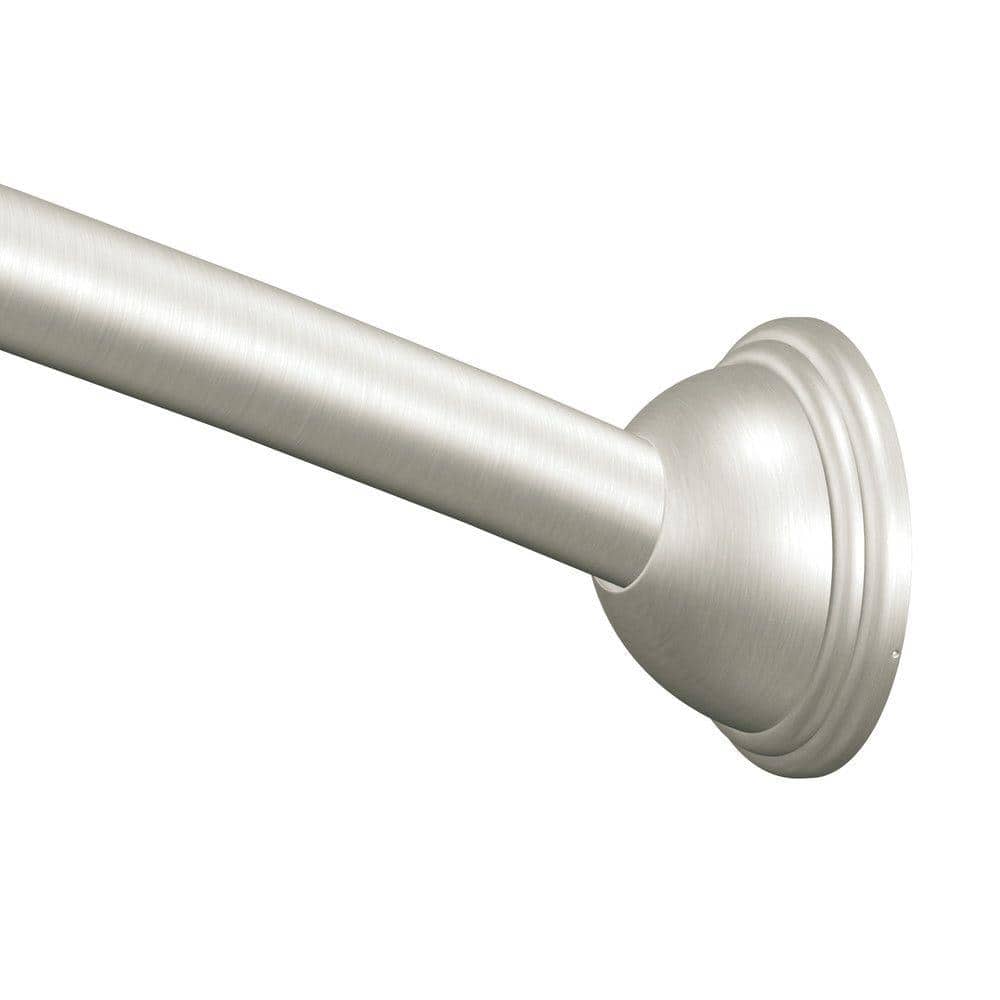 Adjustable Length Curved Shower Rod, Curved Bathroom Shower Curtain Rod
