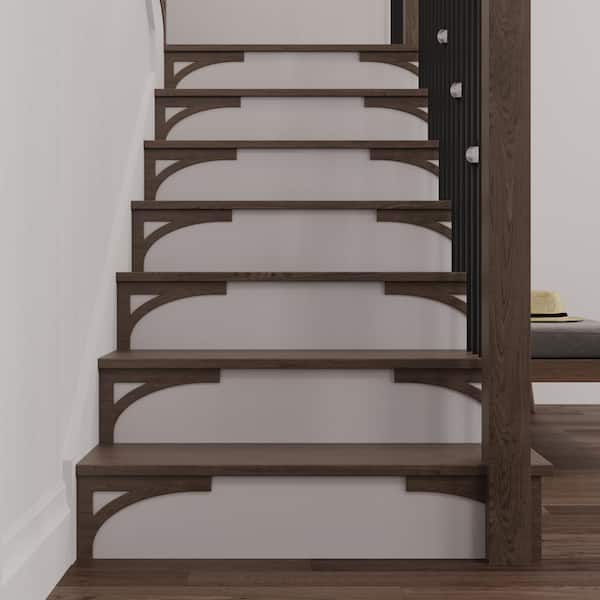 #54 8.125 in. x 11.50 in. x 0.25 in. Birch Stair Bracket Left
