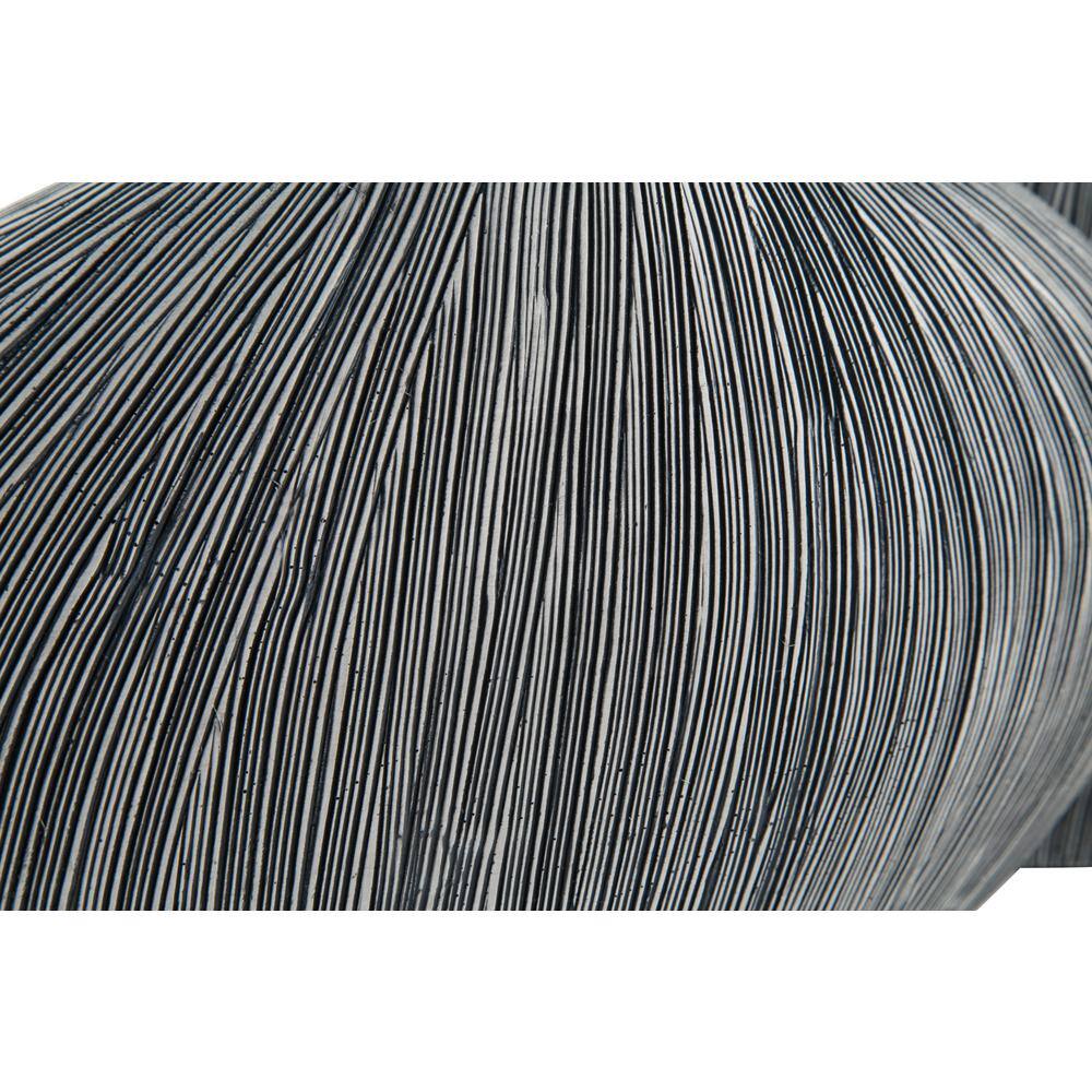 Gray Asymmetrical Curved Polyresin Table Vase