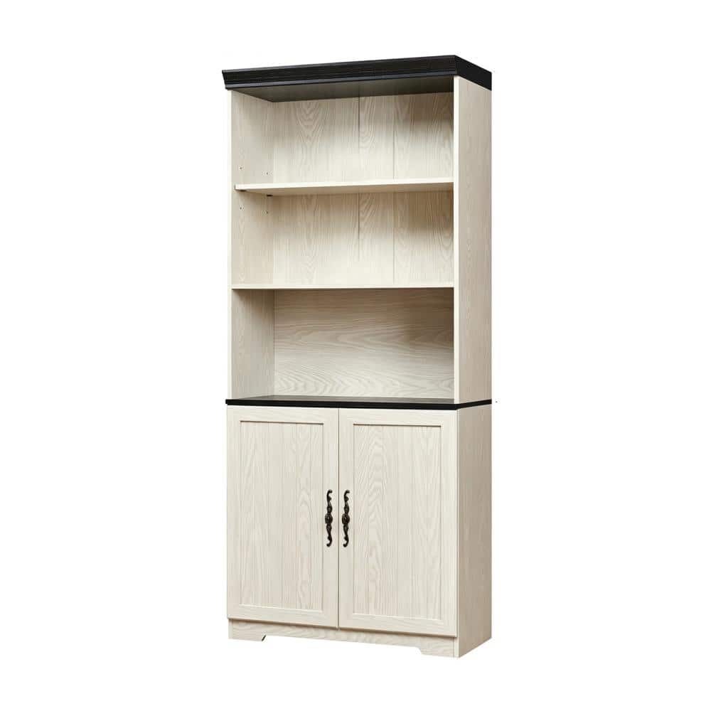 Avex White 70.86 in. H Storage Cabinet 5 Tier Cube Display Cabinet with Adjustable Shelves and Barn Doors price history on PriceWatchPro