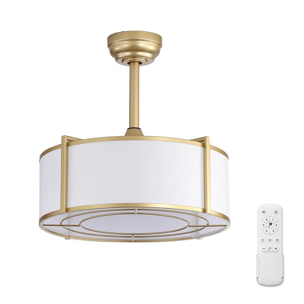20 in. Gold Quiet DC Motor Ceiling Fan with Remote Control, Reversible Blades 3CCT LED Light price history on PriceWatchPro