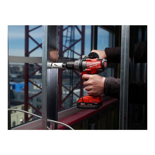 Milwaukee - M18 FUEL 18-Volt Lithium-Ion Brushless 1/2 in. Hammer Drill/Driver Compact Battery Kit