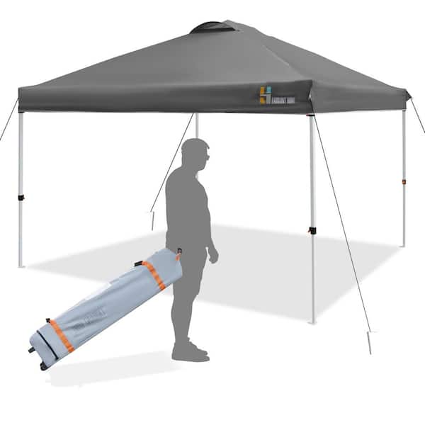 cenadinz 10 ft. x 10 ft. Pop Up Canopy, Portable Folding Instant Canopy Tent with Roller Bag, 4 Sand Bags
