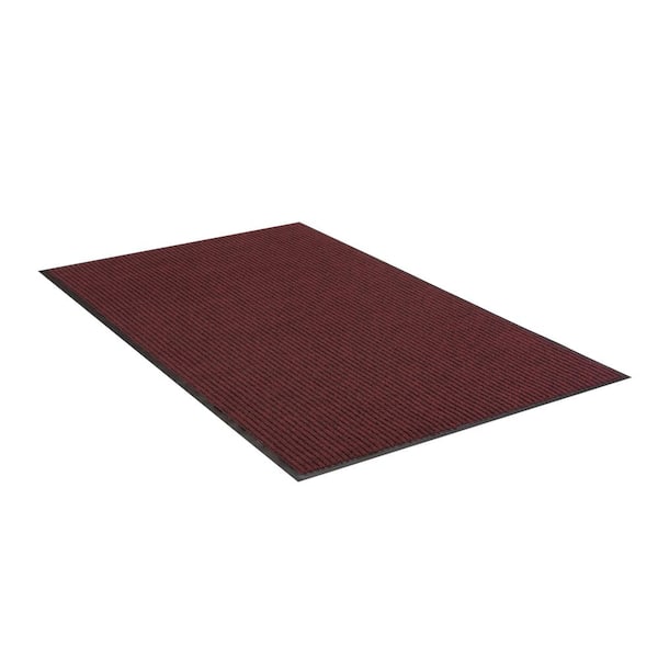 Apache Rib Russett Red 4 ft. x 6 ft. Non-Slip Indoor Commercial Door Mat