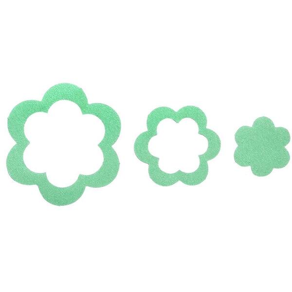 SlipX Solutions Adhesive Flower Treads in Green (21-Count)