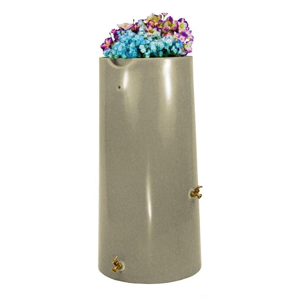 Good Ideas Impressions Reflections 50 Gal. Sandstone Rain Barrel