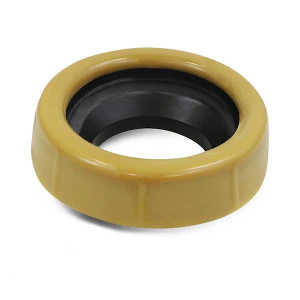 PLUMBFLEX Extra Thick Toilet Wax Ring Gasket with Flange Universal Fit for 3 in. or 4 in. Waste Line- Gas Odor and Watertight Seal