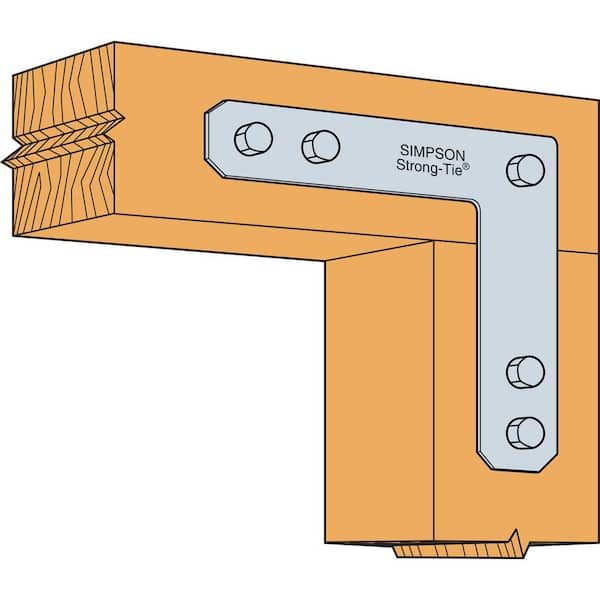 HL 12 in. x 12 in. 7-Gauge Hot-Dip Galvanized Heavy L Strap