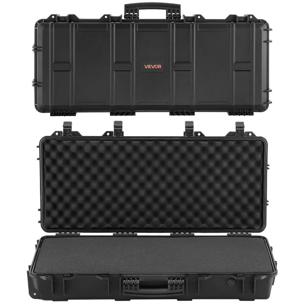 Hard Rifle Case, Lockable Rifle Case with 4 Layers Pre-Cut Foams, 36 in. Gun Storage with Wheels, IP67 Waterproof Black price history on PriceWatchPro