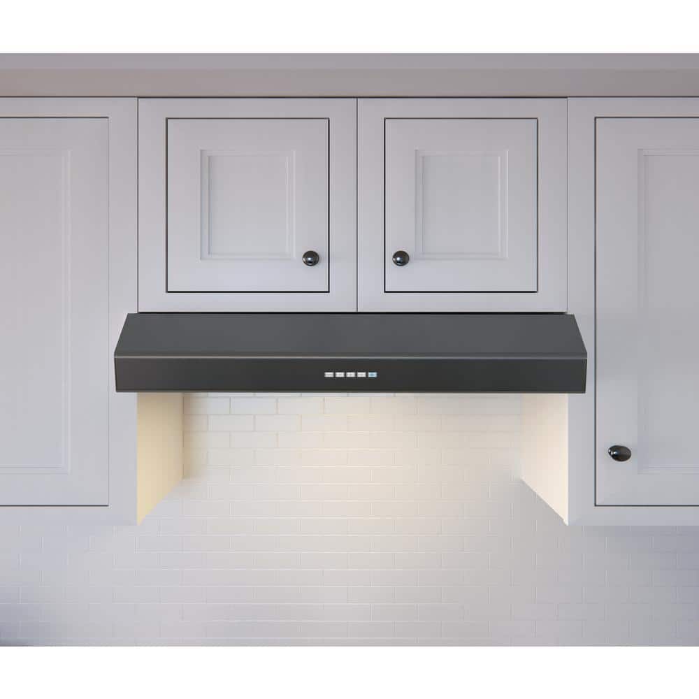 Zephyr 30" Black Stainless Steel Convertible Under Cabinet Range Hood