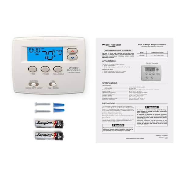 Termostato Emerson 1F80-0471 Digitale Programmabile &ndash; Bianco, Usato In Buone Condizioni