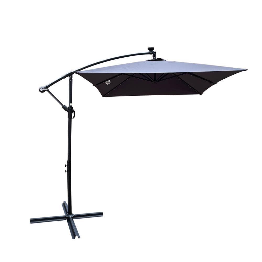 120 * 78 * 98in Outdoor Patio Umbrella with Crank Handle and Cross Base Sol