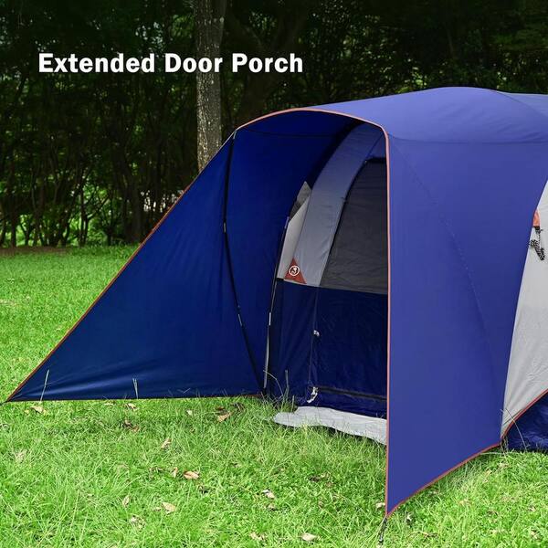 Cesicia Outdoor Double Layer 14 ft. x 9 ft. x 72 in. 8-Person Blue