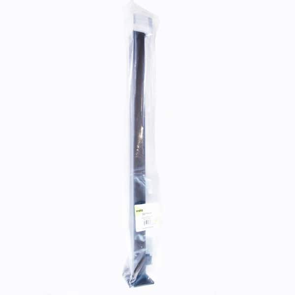 Vista Railing Systems Inc 36 in. H x 2 in. W Black Aluminum Level Rail End Post for Railing Kit