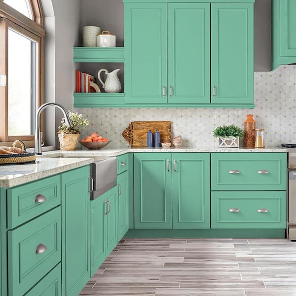 1 qt. #P420-3 Tropical Trail Satin Enamel Interior/Exterior Cabinet, Door & Trim Paint
