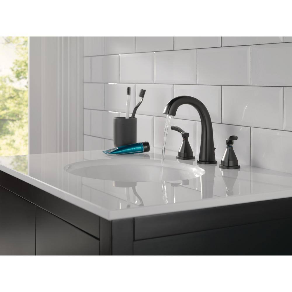 Modern Ascend 16" Widespread Stainless Steel Bathroom Faucet with Drain