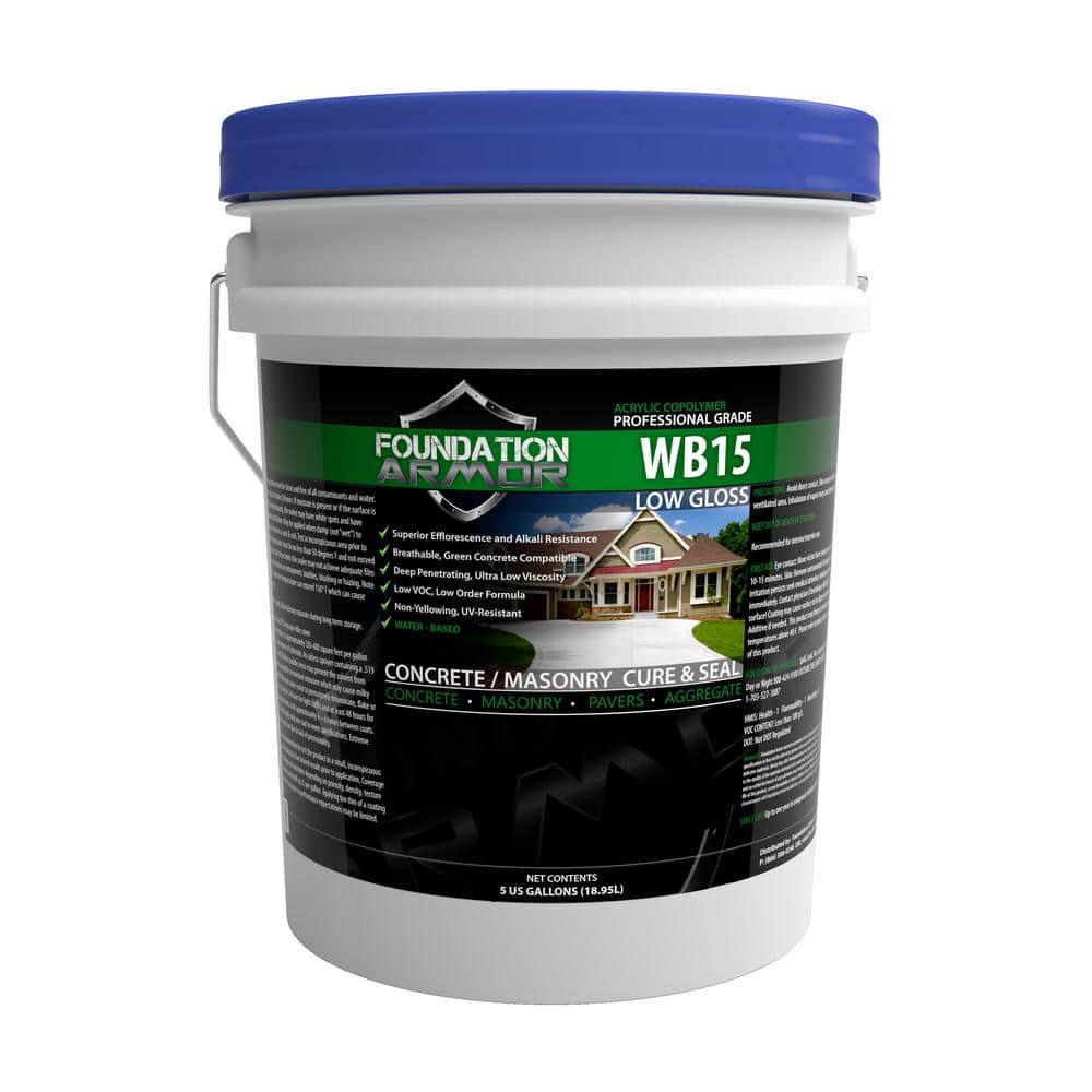 Foundation Armor Armor WB15 5 GAL Low Gloss Water Based Acrylic