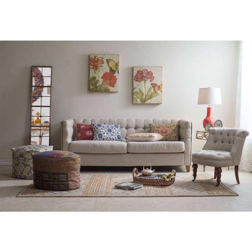65" Gold Rectangular Metal Framed Wall Mirror