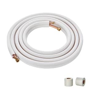 25 ft. Mini Split Line Set, Copper Pipes Tubing and Triple-Layer Insulation, for Mini Split Air Conditioning Refrigerant