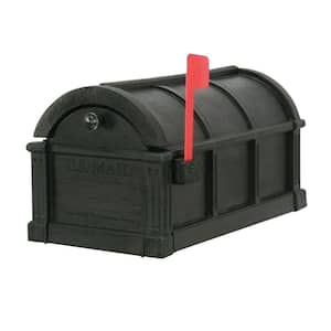Sunset Pointe Plastic Mailbox in Black