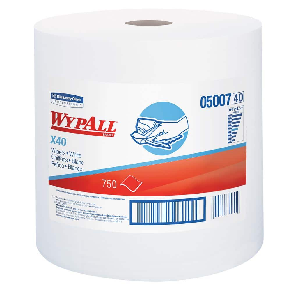 WYPALL L40 White Disposable Cleaning and Drying Towels of Limited