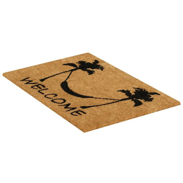 Rubber-Cal Chillin by The Shore 18 in. x 30 in. Beach Welcome Mat