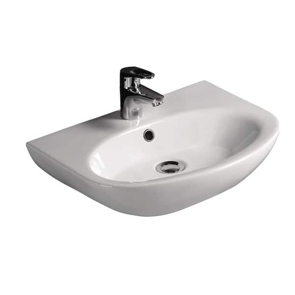 Barclay Products Infinity Wall-Hung Bathroom Sink in White