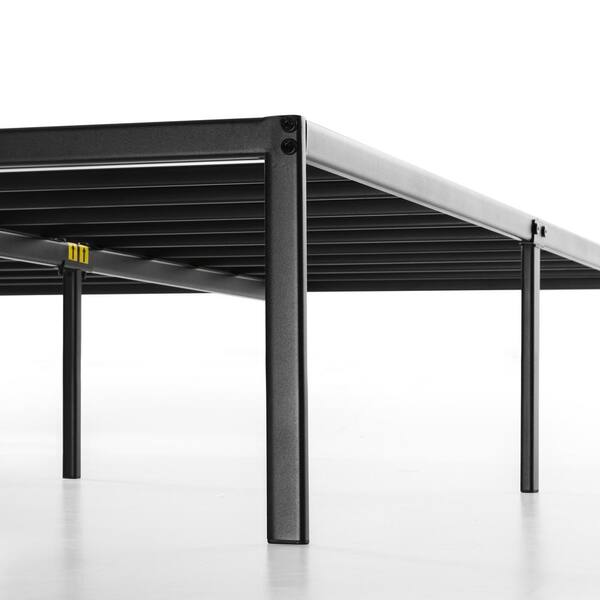 MELLOW Metal Platform Bed Frame with Heavy Duty Steel Slats, Black 