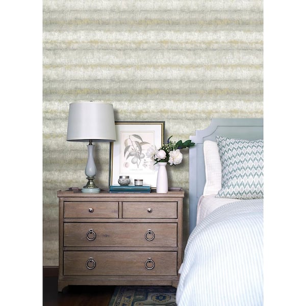 Morningtide Grey Textured Stripe Wallpaper