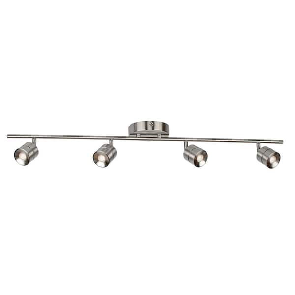 AFX Core 36.38 in. 26-Watt Satin Nickel Integrated LED Flush Mount
