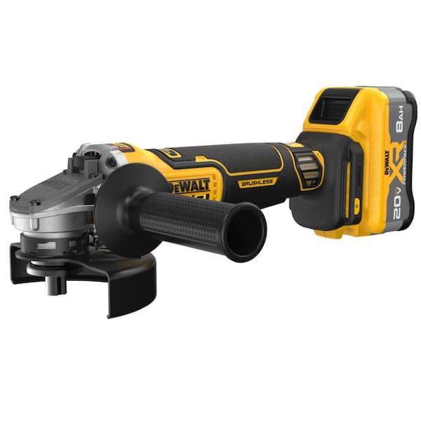 20-Volt MAX Lithium-Ion Cordless 4-1/2 in. to 5 in. Grinder w/ (2) 5Ah Batteries, Charger and Kit Bag 20-Volt MAX Lithium-Ion Cordless 4-1/2 in. to 5 in. Grinder w/ (2) 5Ah Batteries, Charger and Kit Bag