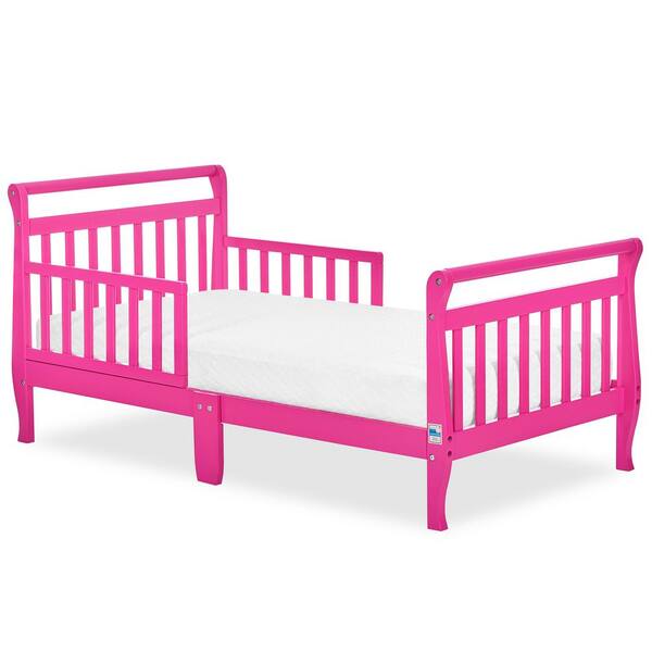 Dream On Me Fuschia Pink Toddler Sleigh Bed