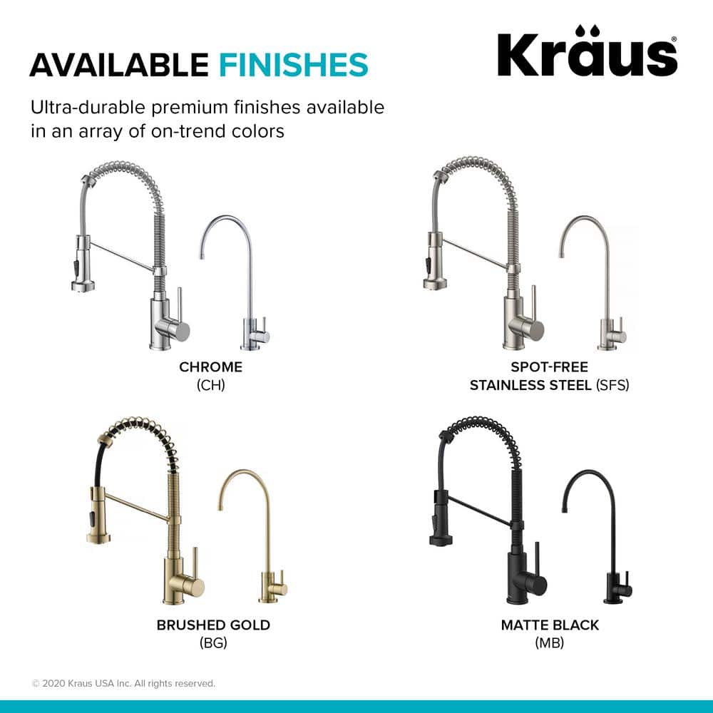 Matte Black Commercial Style Pull-Down Kitchen Faucet with Spray
