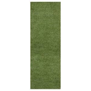 Evergreen Collection Waterproof Solid Indoor/Outdoor(2 ft. 7 in.x 42 ft.) 3 ft. x 42 ft. Green Artificial Grass Area Rug