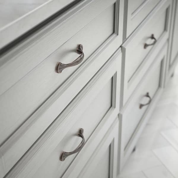 Half Round Spoon Foot 3 in. (76 mm) Venetian Bronze Cabinet Drawer Pull