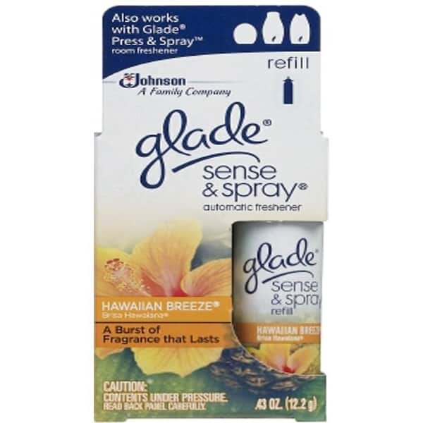 Glade 0.43 oz. Hawaiian Breeze Sense and Spray Air Freshener Aerosol Starter Kit (6-Pack)