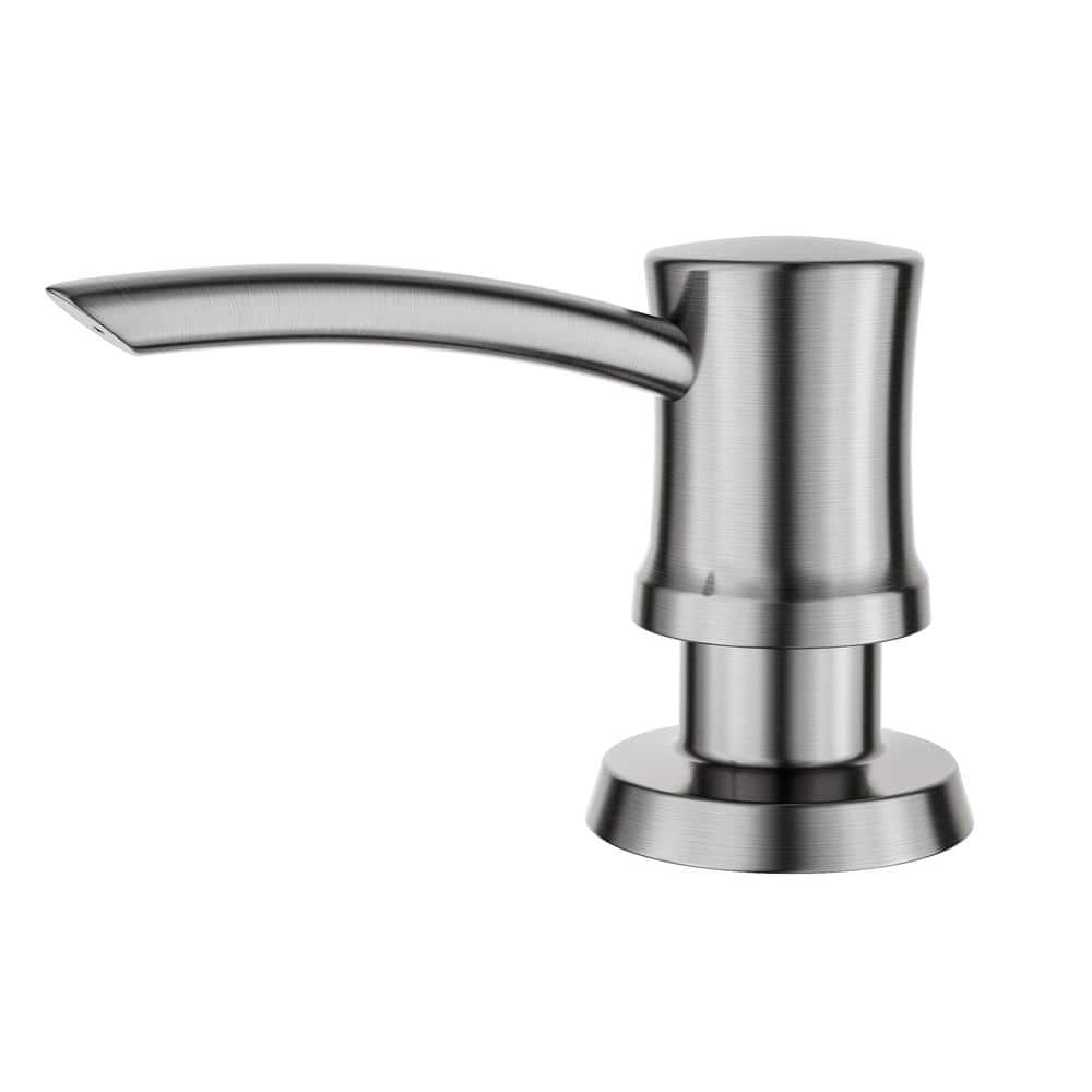 Stainless Steel Easy-Push Kitchen Soap and Lotion Dispenser