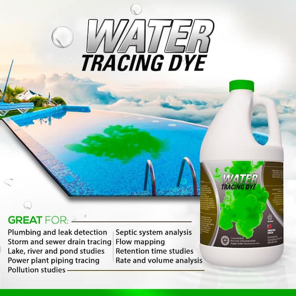 Eco Clean 1 Gal. Green Water Tracing Dye GREENDYE-1 - The Home Depot