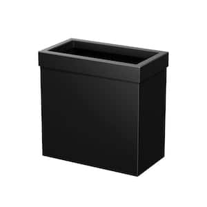 Modern Waste Can Rectangle in Matte Black